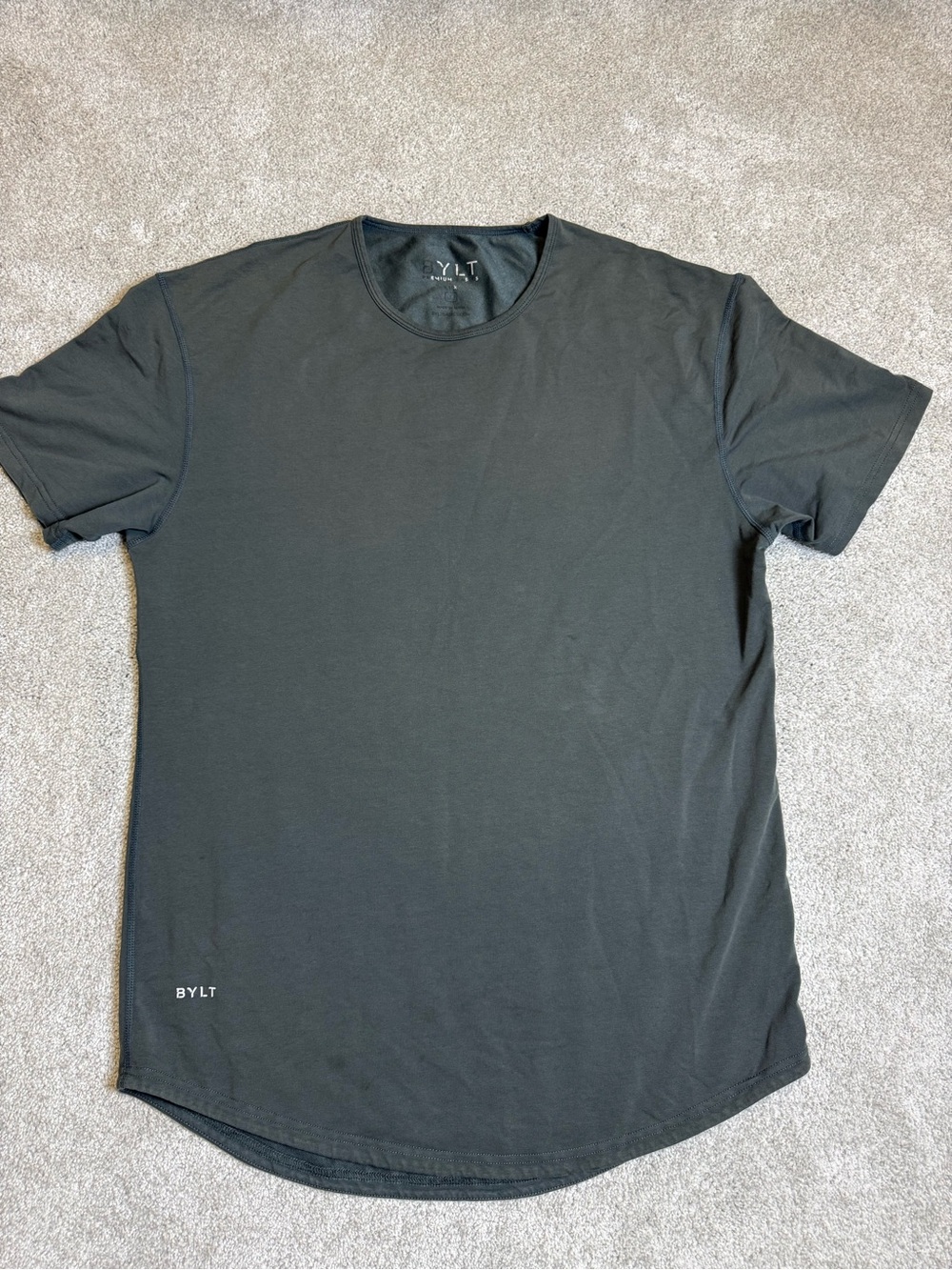 BYLT Men's Black Crewneck Performance T-Shirt L size